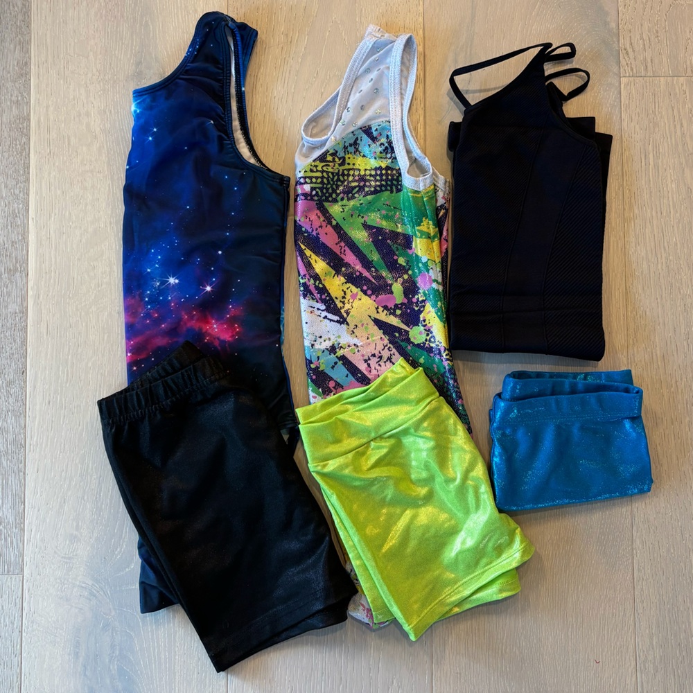 Girls gymnastics leotard bundle